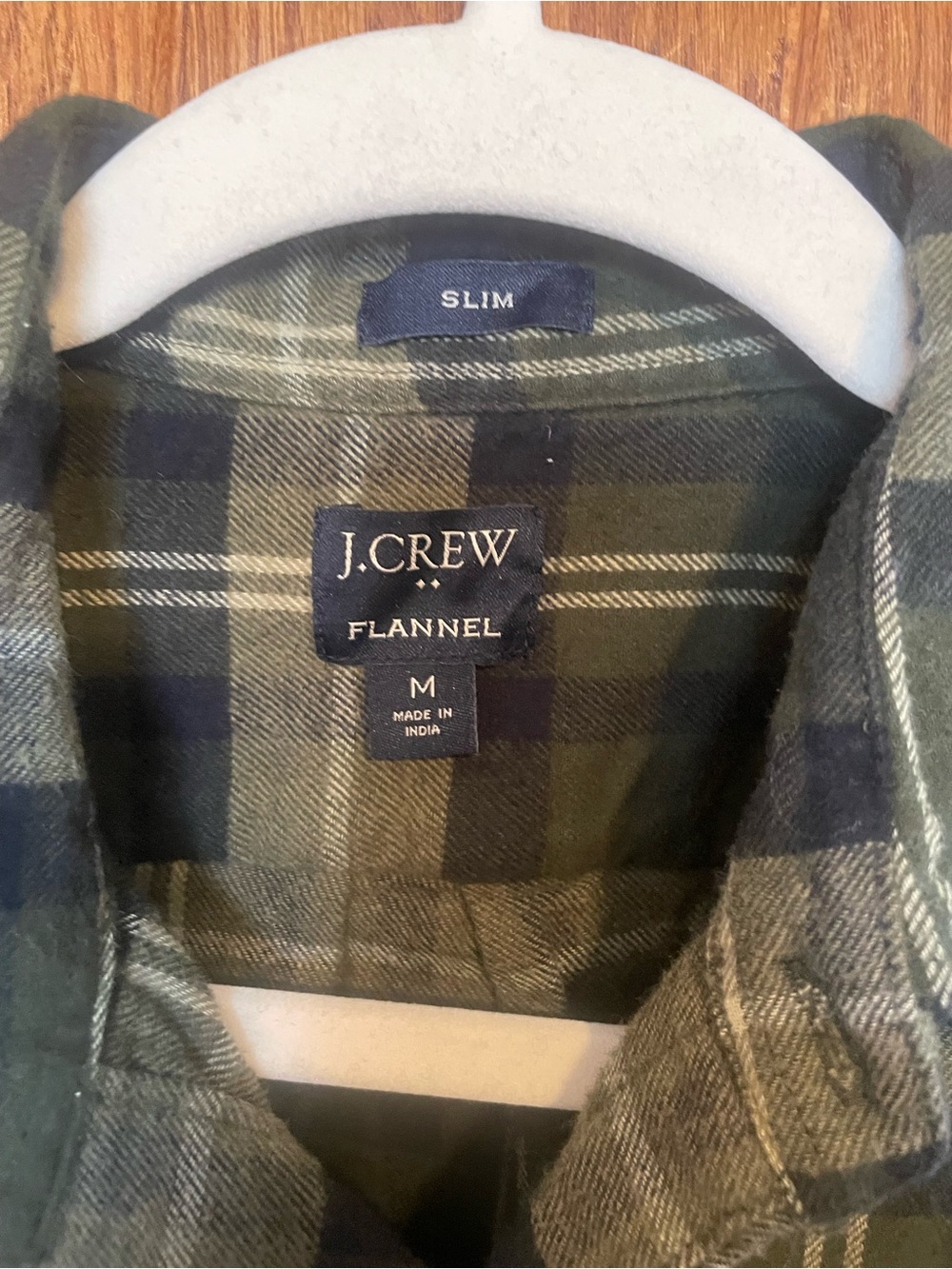 J. Crew Green and Black Plaid Flannel Shirt Jacket